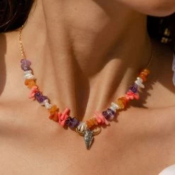 Collier Ras Du Cou RODEO - Multicolore / Doré -Accessoires De Mode 02680190 256 TU M1