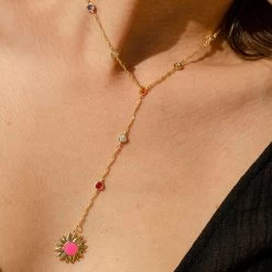 Collier Mi-long RODEO - Multicolore / Doré 8 Collier Mi-long RODEO - Multicolore / Doré -Accessoires De Mode 02680191 256 TU M1