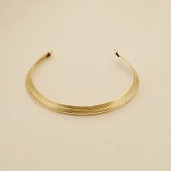 Accessoires De Mode 52 Choker MAAT - Doré