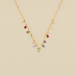 Collier Ras Du Cou CYCLADES - Multicolore / Doré