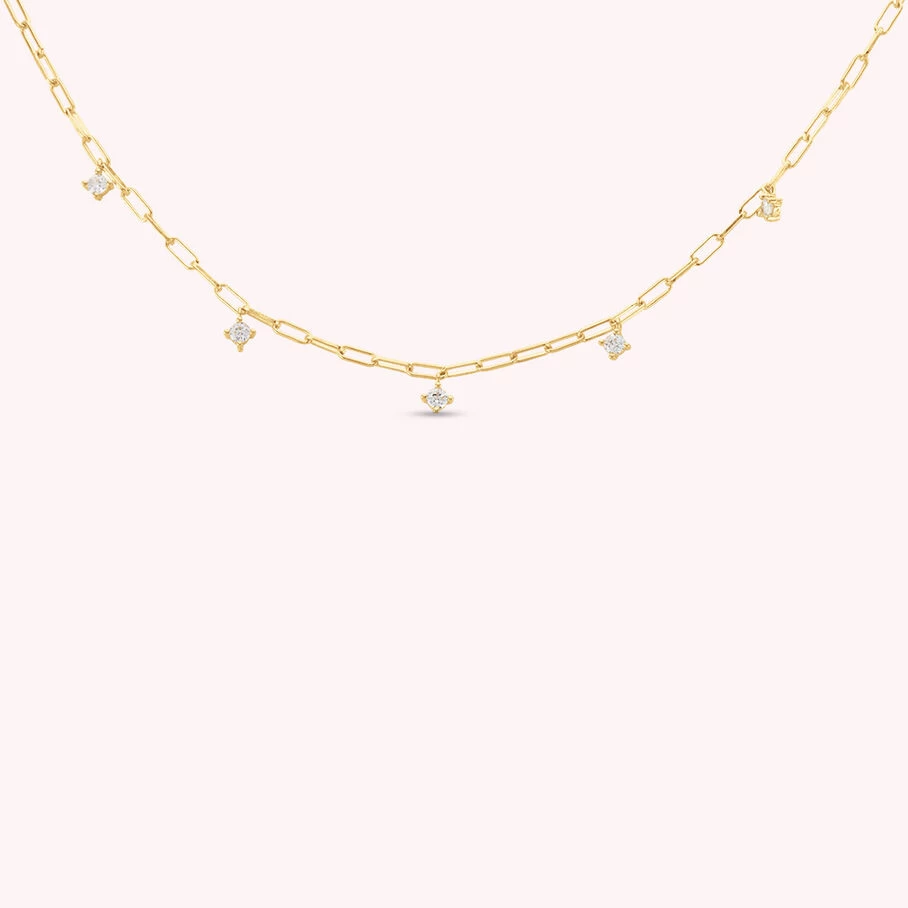 Collier Ras Du Cou HERA - Cristal / Doré 3 Collier Ras Du Cou HERA - Cristal / Doré