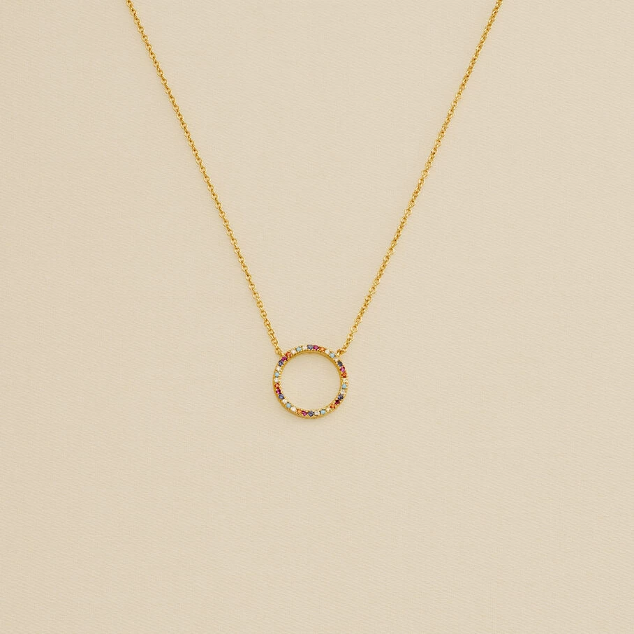 Collier Ras Du Cou RAINBOW - Multicolore / Doré 3 Collier Ras Du Cou RAINBOW - Multicolore / Doré