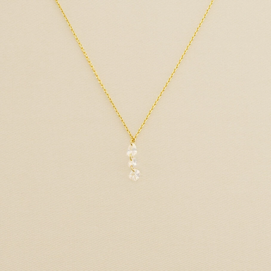 Collier Ras Du Cou PETILLE - Cristal / Doré 3 Collier Ras Du Cou PETILLE - Cristal / Doré