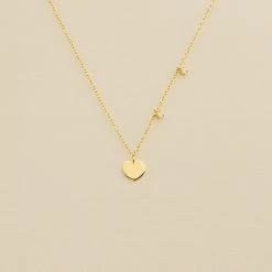 Collier Ras Du Cou CORAZON - Cristal / Doré