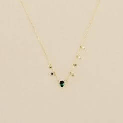 Collier Ras Du Cou ASTRE - Vert / Doré