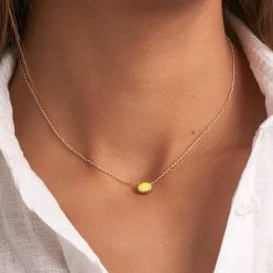 Collier Ras Du Cou ATMA - Amazonite/ Jaune 9 Collier Ras Du Cou ATMA - Amazonite/ Jaune -Accessoires De Mode 02690136 780 TU M2