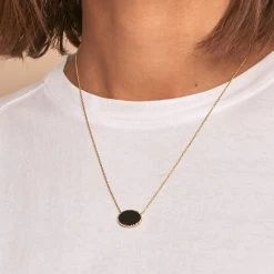 Collier Mi-long ATMA - Onyx/ Vert -Accessoires De Mode 02690140 513 TU M1