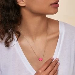 Collier Mi-long ATMA - Nacre /rose 8 Collier Mi-long ATMA - Nacre /rose -Accessoires De Mode 02690140 642 TU M1