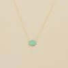 Collier Mi-long ATMA - Amazonite/ Jaune -Accessoires De Mode 02690140 780 TU 01