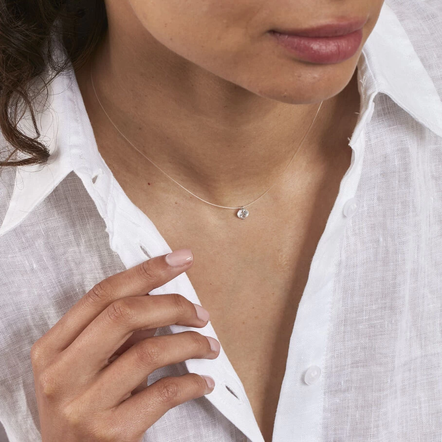 Collier Ras Du Cou FILMAGIQ - Cristal / Argenté 4 Collier Ras Du Cou FILMAGIQ - Cristal / Argenté – Image 2